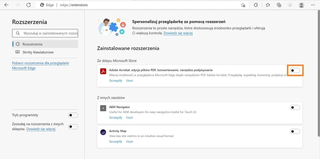 Dlaczego PDF otwiera się w przeglądarce i jak to zmienić?