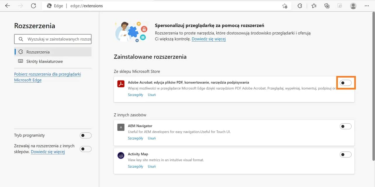 Dlaczego PDF otwiera się w przeglądarce i jak to zmienić?