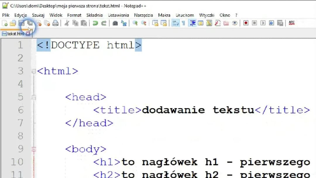 Jak zrobić stronę internetową w HTML - prosty wzór do wykorzystania