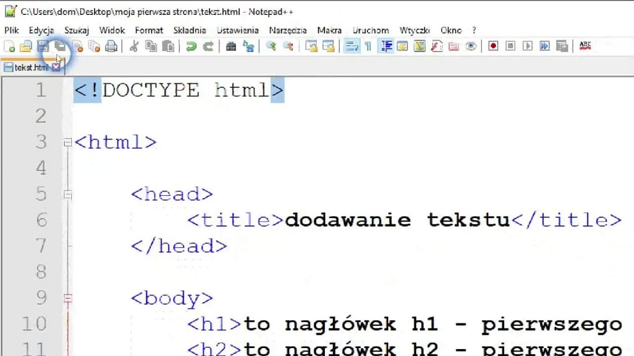 Jak zrobić stronę internetową w HTML - prosty wzór do wykorzystania