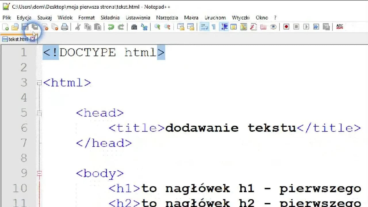 Jak zrobić stronę internetową w HTML - prosty wzór do wykorzystania