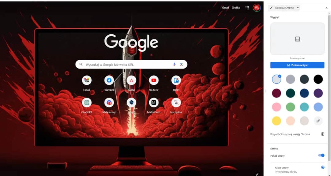 Jak zmienić tło przeglądarki Google Chrome i odświeżyć swój wygląd
